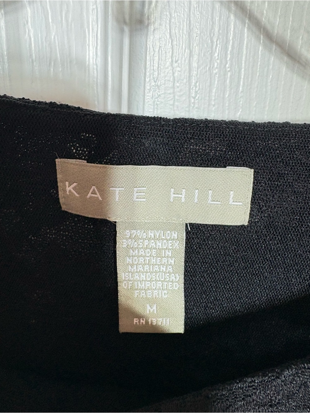 Kate Hill Black Lace Cap Sleeve Blouse - Picture 2 of 2